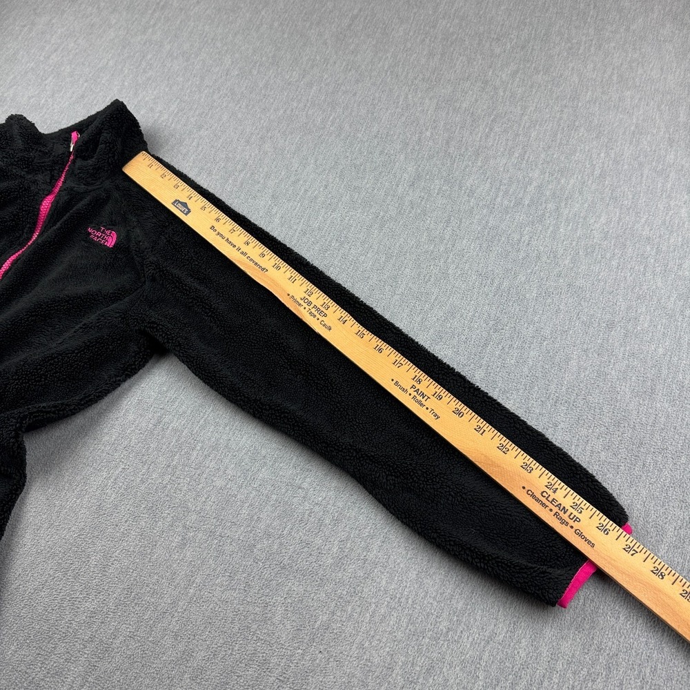 The North Face Jacket Teen‎ Girls XL 18 Black Pink Osolita High Fleece Full-Zip - Picture 10 of 12